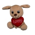 Miniatyrbilde 2 av 8: Kosedyr / Teddybjørn - Hund med Hjerte - 14 cm multicolor