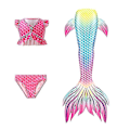 Miniatyrbild 1 av 4: Baddräkt för barn Mermaid Tail Baddräkt 140 GB72