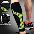 Miniatyrbild 2 av 11: Sport Kompression Vad ärmar Benstrumpa för unisex löpare Shin Splint Varicose Red M