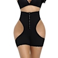 Miniatyrbild 1 av 4: Butt Lifting Byxor Korsett Magkontroll Underkläder Hög midja Bältesspänne Magkontroll Shapewear Dam black 4XL