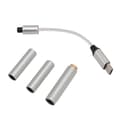 Miniatyrbillede 1 af 5: USB C til AUX Hovedtelefonstik Adapter Understøtter 32bit 384kHz PCM USB Type C til 2.5mm 3.5mm 4.4mm Hovedtelefonstik Adapter