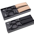 Miniatyrbillede 2 af 5: Unisex elastiske seler til mænd Justerbar bukseknap Khaki