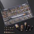Miniatyrbillede 8 af 11: Uregelmæssige Rhinestones Flatback Negle Juveler 3D-dekorationer Diamantlignende sten Gems Sæt til Neglekunst DIY Flat Strass 2