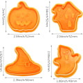 Miniatyrbild 2 av 5: Halloween Cookie Cutter Set - 8 st Nonstick molds