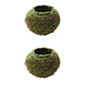 Pikkukuva 1 / 5: 2 kpl Sammalpallo Kukkaruukku Istutuskone Bonsai Puutarhakoriste
