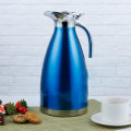 Miniatyrbild 3 av 10: 2L rostfritt stål kaffevattenkokare för att hålla varm 2-lagers isoleringskruka Hushåll Blue A