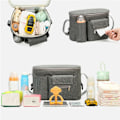 Miniatyrbillede 10 af 10: Baby Opbevaringspose Organizer Mor Koppenholder SORT black