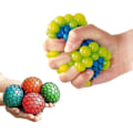 Miniatyrbillede 2 af 7: 2-Pak Stressbold Squeeze Brain Ball Stress Relax Klemmebold 7,5cm multicolor