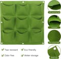 9 fickor hängande odlingspåse i non-woven tyg växtväggpåse Ver