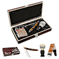 Miniatyrbild 1 av 5: Rakapparat Kit Halsskuren rak rakkniv Rakborste Läder Strop Trälåda Presentrakning Full Set Raoliang