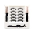 Pikkukuva 6 / 11: Magneettiset ripset ja eyeliner-setti, pari luonnollisen näköisiä irtoripsiä magneettisella eyeliner-pinsetillä, helppo levittää 5