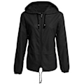Miniatyrbild 3 av 5: am lättviktsregnkappa Utomhus Bärbar Vattentät Hoodie ragkedja Regnjacka För L D