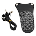Miniatyrbillede 1 af 5: 1/2/3/5 saks taske PU-læder med justerbar skulderrem Black 1 Pc