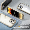 Miniatyrbild 8 av 8: Miracase Glass Series Designad för iPhone 14 Pro Max Case 6,7 tum, [2023 Upgrade] Bumper Case med inbyggd 9H härdat glas Scr Bean Yellow