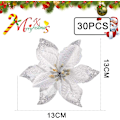 Miniatyrbillede 4 af 7: 30 stk. Juledekoration Blomster, Snefnug Dekoration, Blomst til Silber