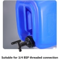 Miniatyrbild 5 av 5: Push-in bakre skålkran i plast, Ibc-adapter för vattenförvaringsbox, kranadapter för trädgårdsslang