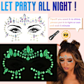 Miniatyrbillede 3 af 5: Rhinestone Ansigtssten Juveler, Rave Krystaller Ansigtssten Klistermærker, style 2