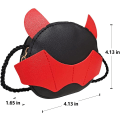 Miniatyrbild 2 av 5: Barnväska Mini Cute Little Devil PU Läder Crossbody-väska Mynt Pouse Leksaker för pojkar Flickor Present (svart) NO:1