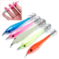 Miniatyrbild 3 av 11: 5 st Glow In Dark Lysande bläckfisk Bläckfisk Fiskedrag Tackle Jig Beteskrokar Green