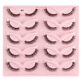Miniatyrbild 1 av 11: Halvfransar Naturligt utseende Wispy Cat-Eye Ögonfransar 3D lösögonfransar Fluffy-Soft 10 Par Faux Mink Fake Lashes Sets I