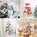 Miniatyrbild 3 av 4: Mini julgran, Snow Christmas Tree Desktop Tree med Snow C