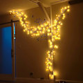 Miniatyrbild 5 av 5: Jaune chaud, lumières d'arbre, dekoration murale intérieure arb