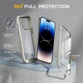 Miniatyrbild 2 av 8: Miracase Glass Series Designad för iPhone 14 Pro Max Case 6,7 tum, [2023 Upgrade] Bumper Case med inbyggd 9H härdat glas Scr Rice White