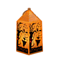Pikkukuva 1 / 5: Halloween LED -lyhtyvalo, pieni retrotyylinen liekitön scarecrow