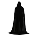Miniatyrbillede 1 af 5: Unisex dragt med hætte i fuld længde Black 130cm