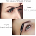 Miniatyrbillede 8 af 8: 100 stk. Engangs øjenvippebørster til øjenvippeforlængelse, øjenbryn og makeup (sort)