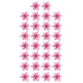 Miniatyrbilde 2 av 6: 30 stk Juledekorasjon Blomster, Snøfnuggdekor, Blomst for Rosa
