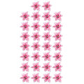 Miniatyrbillede 2 af 6: 30 stk. Juledekoration Blomster, Snefnug Dekoration, Blomst til Rosa