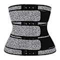 Miniatyrbillede 2 af 3: Lady Body Shaper Korset Waist Trainer Shapewear Mavebælte Grey 2XL