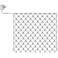 Miniatyrbillede 4 af 4: Lysnet udendørs 3x3 meter 200 LED Crispy Ice White Crispy Ice White