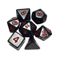 Miniatyrbild 1 av 11: 7 st DND-polyedriska tärningar RPG-tärningar för fängelsehålor-och-drakar, Pathfinder-MTG, D&D-rollspel, set Red