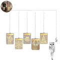 Miniatyrbilde 2 av 5: 3D hengelampe Juledekorasjon LED lysslynge rom d