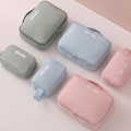Miniatyrbillede 8 af 10: Makeup taske til kosmetiktaske GRÅ grey