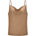 Miniatyrbillede 4 af 5: Basic dame tanktop dame V-hals camisole Silkeagtig løs ærmeløs