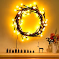 Miniatyrbild 3 av 5: Jaune chaud, lumières d'arbre, dekoration murale intérieure arb