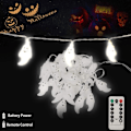 Pikkukuva 2 / 6: Halloween-haamukoristevalot 4,5 m 30 LED kurpitsa-aavevaloa