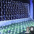 Pikkukuva 1 / 4: 200 LED jouluvalot 3 x 2 m Kylmä valkoinen 3*2Meter-【110V】Riktigt vitt