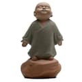 Kingzhuo Keramisk Liten Söt Buddha-staty Munkfigur Kreativ