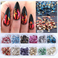 Miniatyrbilde 8 av 9: 8g Nail Art Glitter Snowflake Paljetter Regnbue Laser Negl CBH