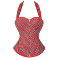 Miniatyrbilde 1 av 5: Korsetter for kvinner Overbust Bustier Topp Gotisk Sexy Skulder 604 S