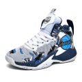 Miniatyrbild 2 av 5: Barn Basketskor Andas Sneakers Pojkar Flickor Sportskor Yj8768 WhiteBlue 32
