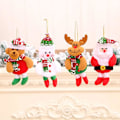 Miniatyrbild 1 av 5: Plyschprydnader, hängande dekoration Santa Clause Snowman