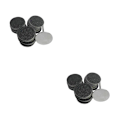 Pikkukuva 1 / 5: 1/2/3/5 Sähköisen jalkaraspin vaihtotyynyt tehokas ja 35mm 80Grit 50 pcs 2PCS