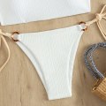 Miniatyrbild 10 av 11: Bikin Baddräkt Dam Baddräkt Bandeau Push Up Micro Bikini Set Baddräkt Strandkläder Sommar Bikini Wine red L