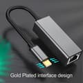Miniatyrbillede 3 af 5: Universal Fleksibel TPE USB Type C Ethernet til RJ45 Lan Adapter til Notebook