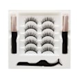 Pikkukuva 1 / 11: Magneettiset ripset ja eyeliner-setti, 5 paria luonnollisen näköisiä irtoripsiä magneettisella eyeliner-pinsetillä, helppo levittää 13